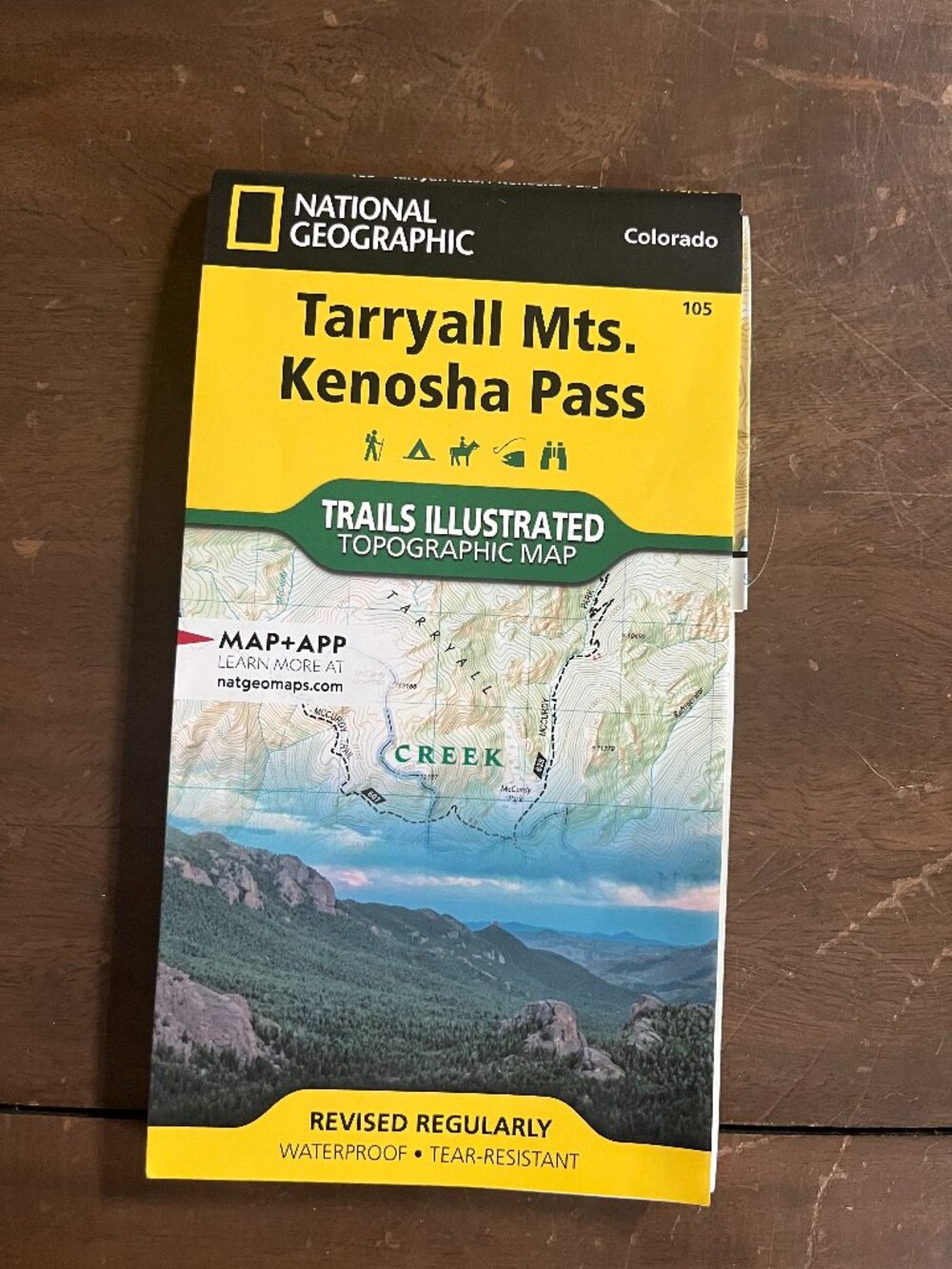 Tarryall Mountains, Kenosha Pass National Geographic Topo Map